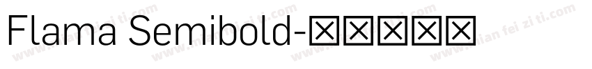 Flama Semibold字体转换